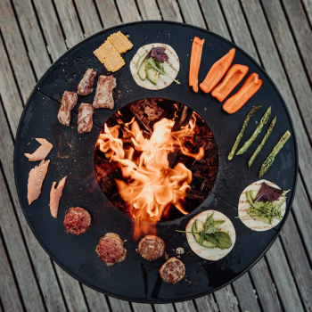 Preview: Höfats® Plancha Gussplatte zu BOWL Feuerkorb & Grill